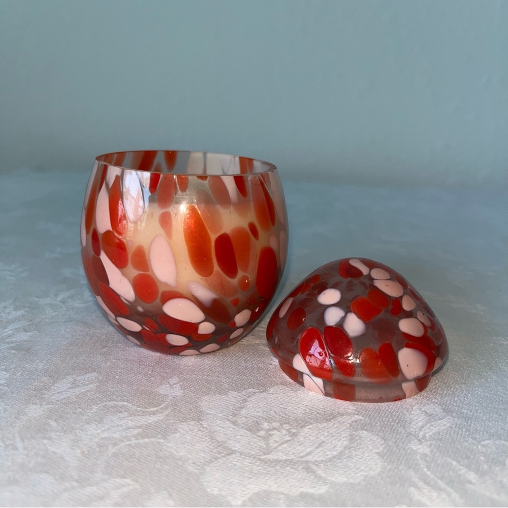 Anthropologie NIB Mini Cheena Egg Floral Pink Peony & Neroli Glass Candle - Picture 11 of 16